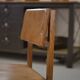 Pair of oak and leather chairs in the style of Gerrit Rietveld 1960s.