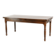 Antique oak dining table from the late 18th century with extendable leaves