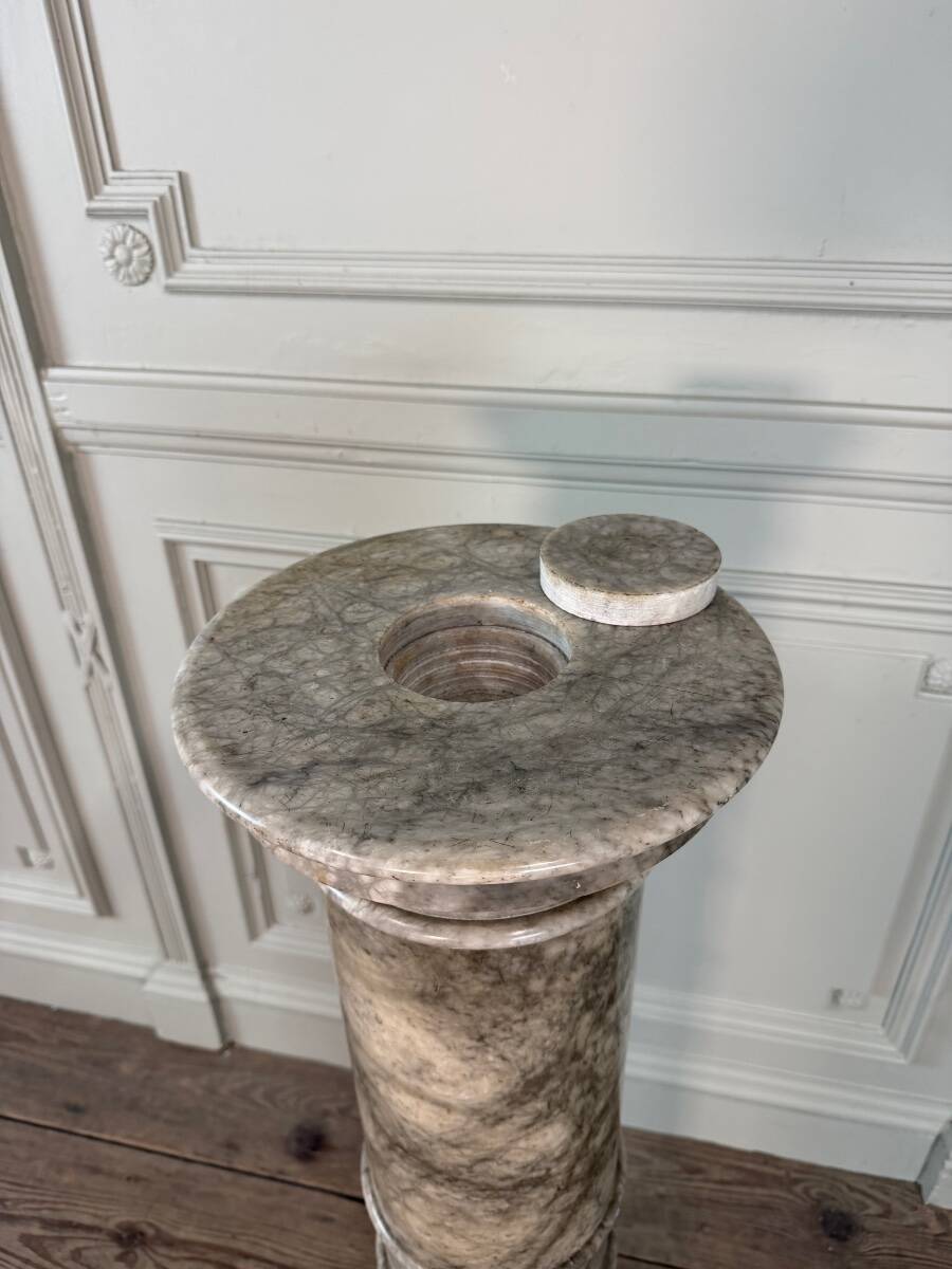 Alabaster column, around 1880