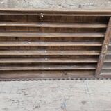 Old collector's wall display case in Burmese teak