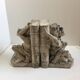 Pair of plaster bookends Gargoyles M. Brown Orléans