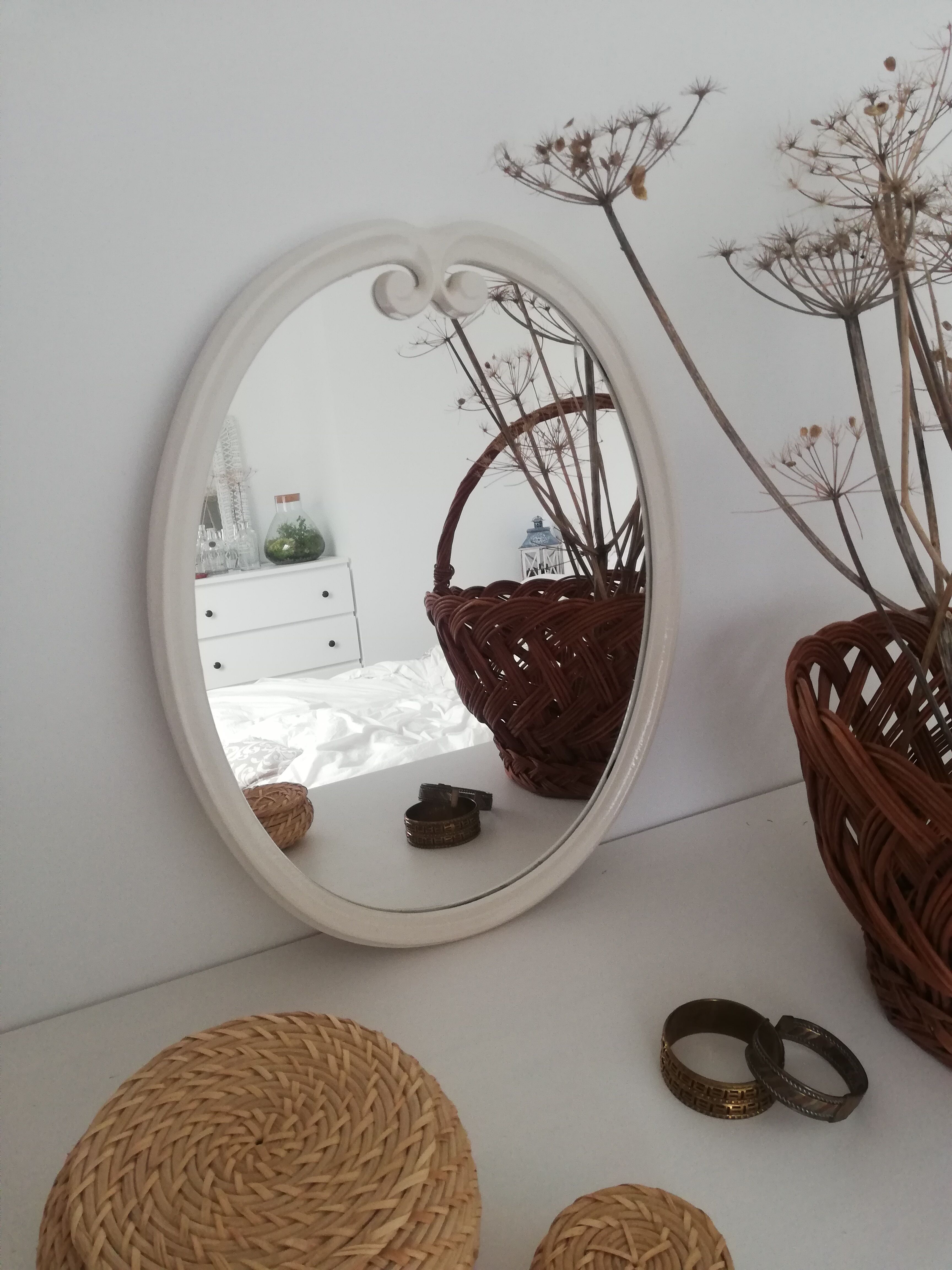 Vintage oval mirror