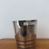 Gallia silver metal ice bucket
