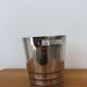 Gallia silver metal ice bucket
