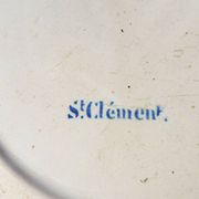 Ancienne Assiette Saint Clément : Panier de Fleurs