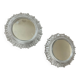 Pair of vintage sconces in molded glass 70s