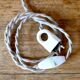 Rope and sandstone lamp