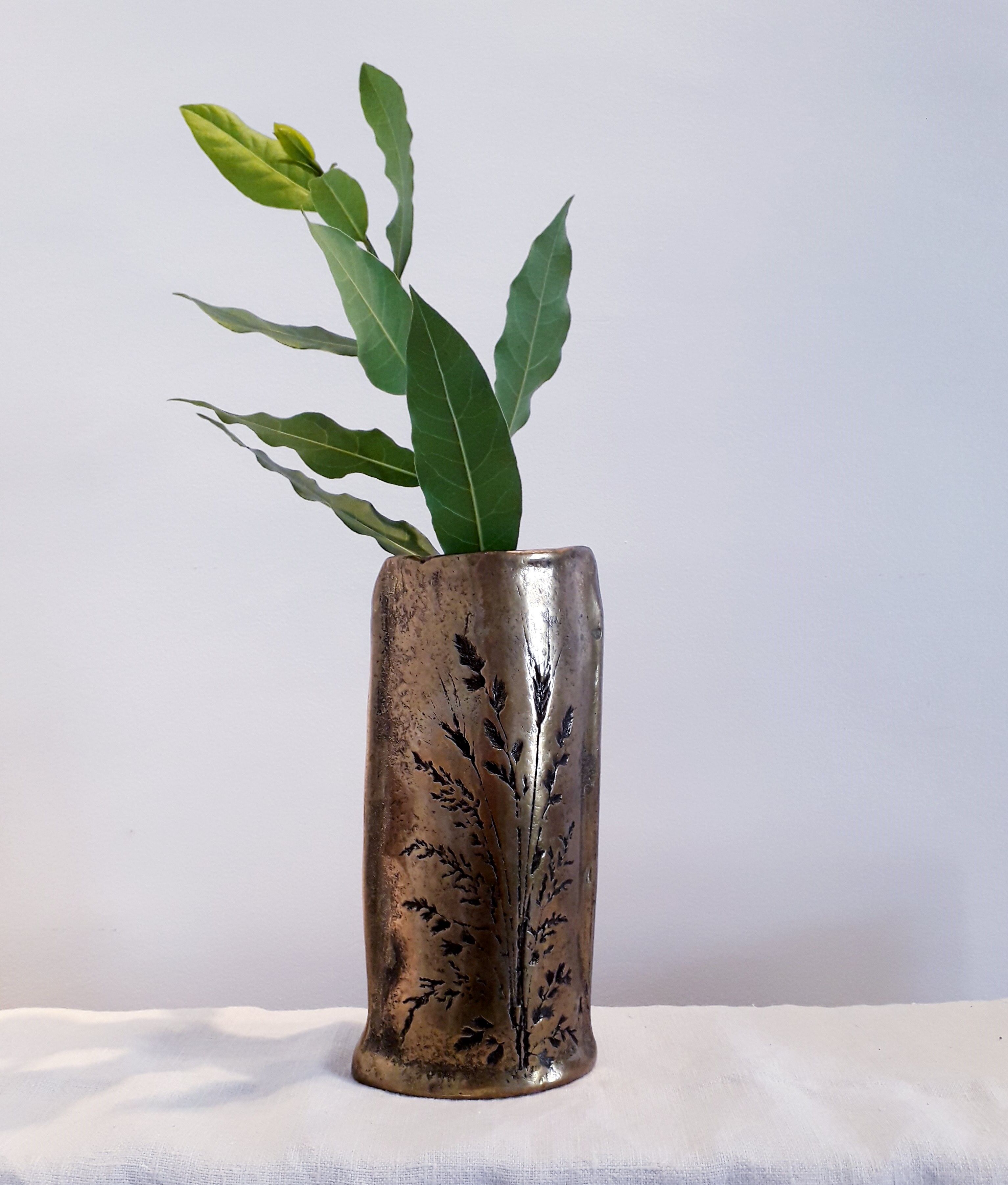 Vintage Gilde Handwerk brass vase
