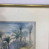 Henri Verge Sarrat – Drawing on watercolor “Oasis”