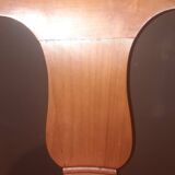 Pair of light wood gondola chairs