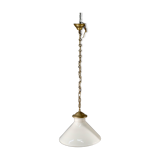 White opaline hanging lamp