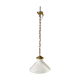White opaline hanging lamp