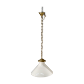 White opaline hanging lamp