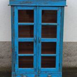 Armoire vitrée en bois ancienne
