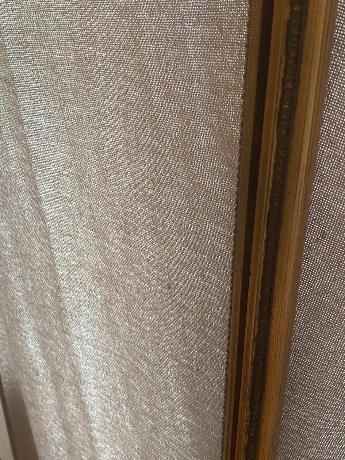 Large and old wooden mirror