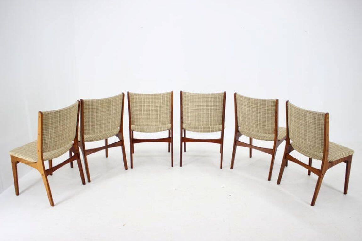 1960s Johannes Andersen Dining Chairs, set of 6, Denmark