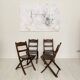 Art Deco Folding Chairs, 1930, Set of 4