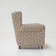 Pair of Italian Armchairs  in Zigzag Upholstery, 1960s