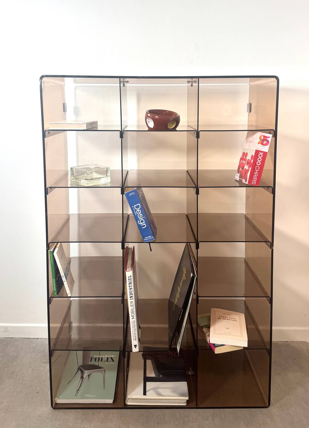 Rare Library 18 Smoke Acrylic Compartments - Michel Dimas