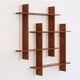 Vintage Scandinavian wooden shelf 1960