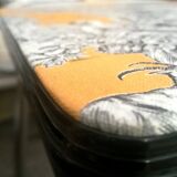 Chair style formica revalued Yellow Jouy mustard canvas