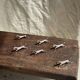 Set of 6 silver-plated horse knife rests L8 H2