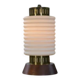 Lampe à poser scandinave avec opaline 1960’s