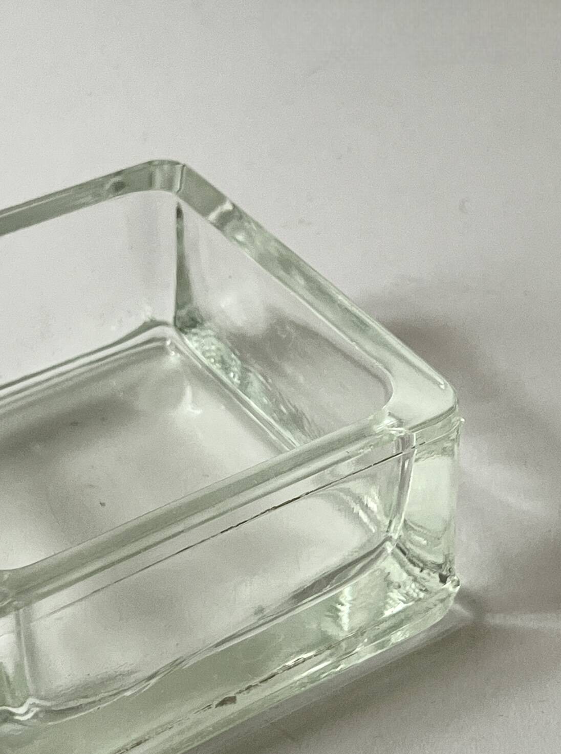Lumax Bauhaus glass trinket tray/ashtray, 1970