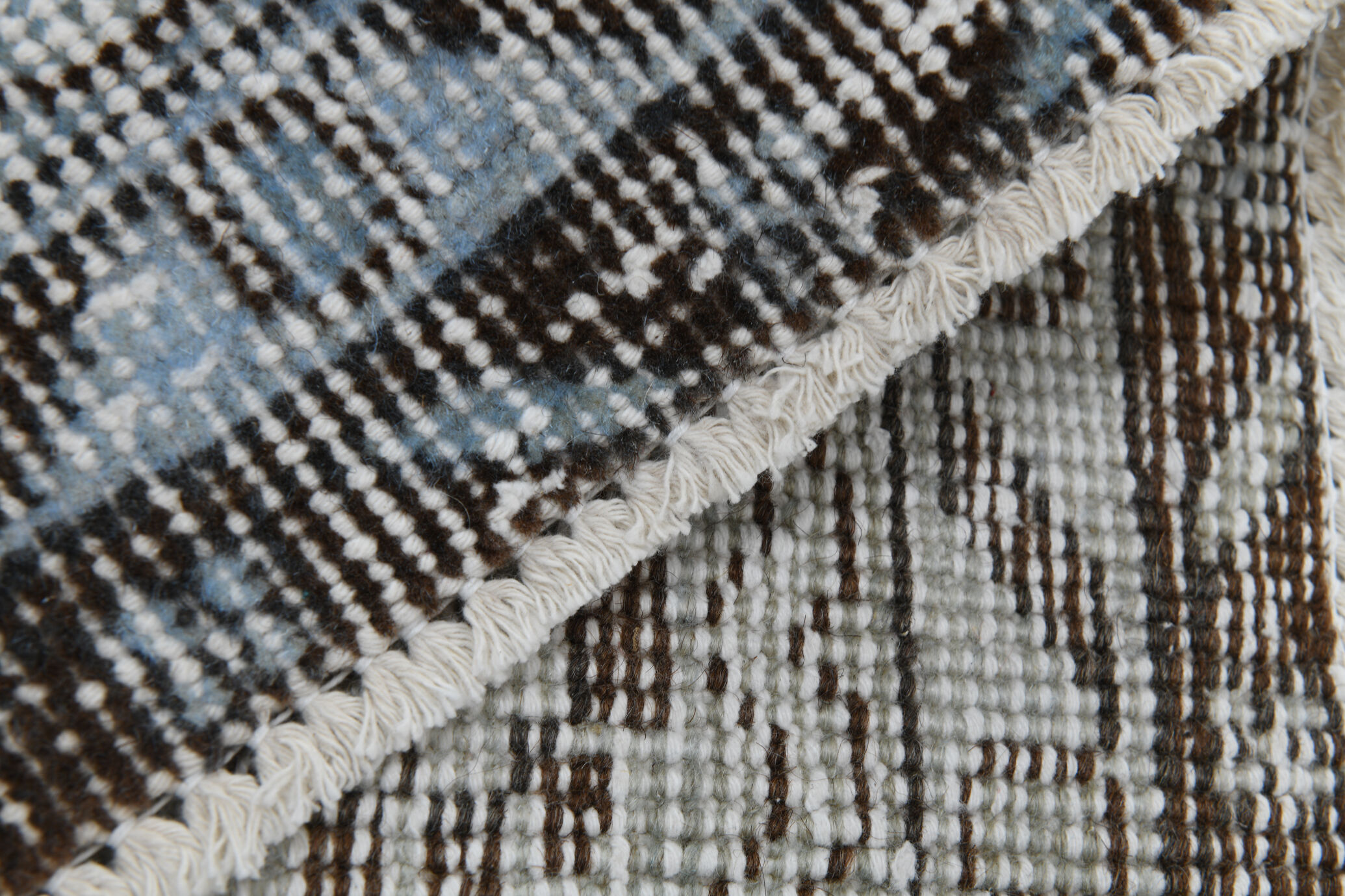 5x8 faded blue handmade turkish rug 260x150cm
