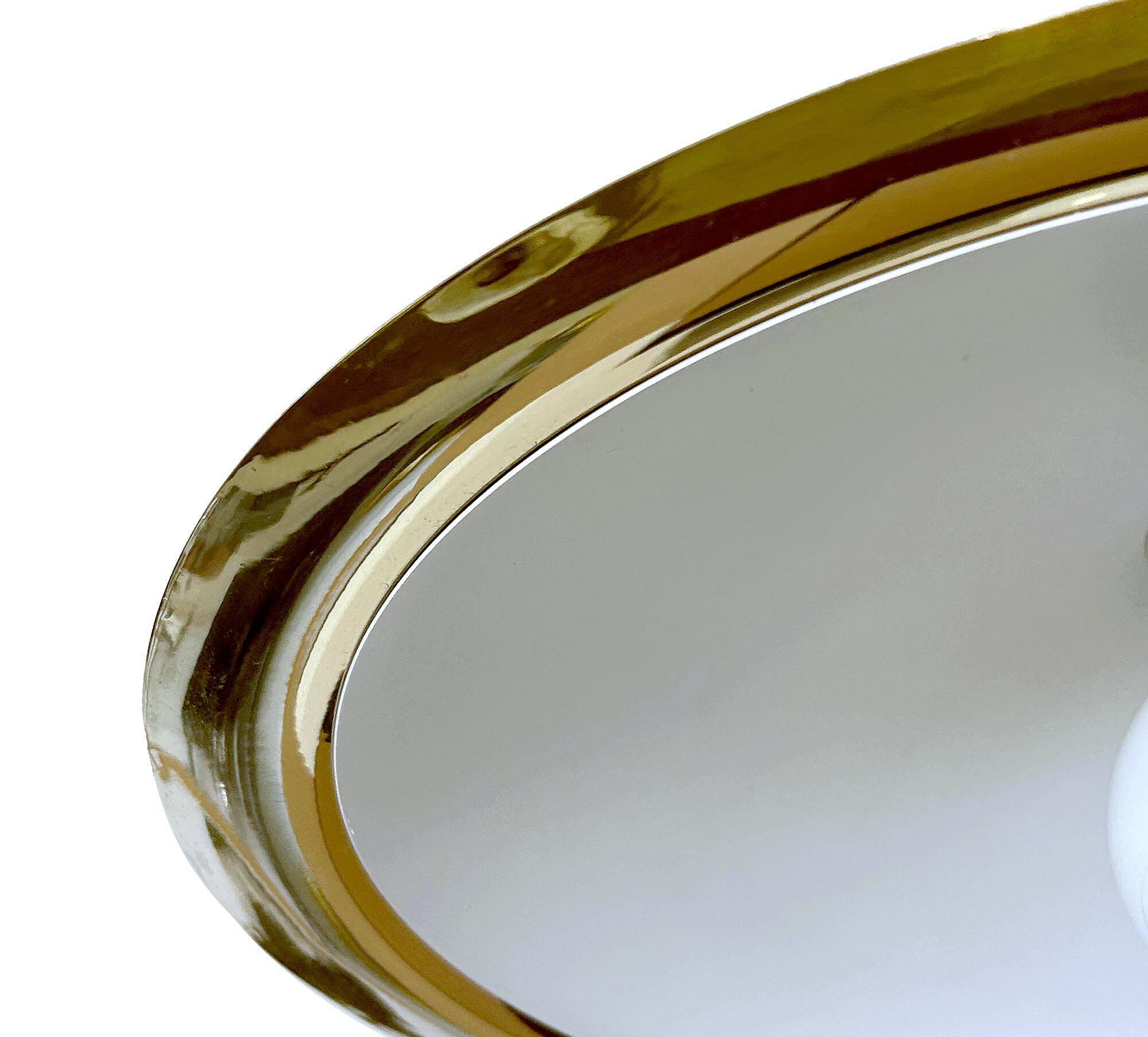 Large Scandinavian Pendant Light in Brass