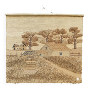 Grande tapisserie jute