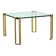 GLASS & BRASS coffee table by Peter Ghyczy, 1970s