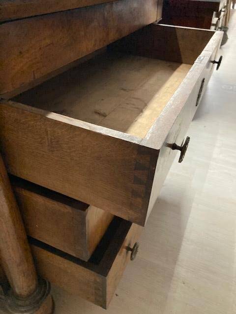 Empire style 4-drawer chest of drawers