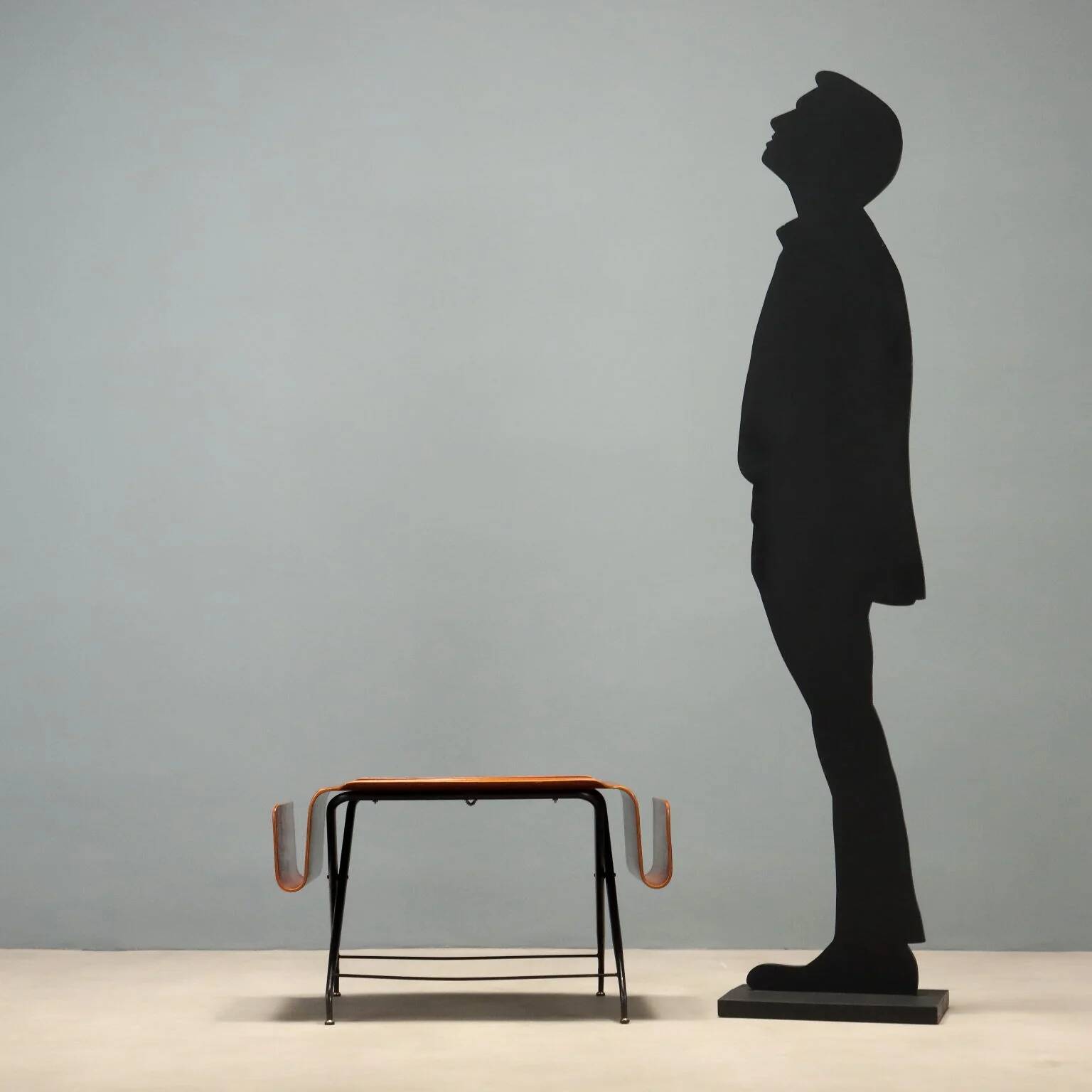 1950s coffee table by Industria Legni Curvati