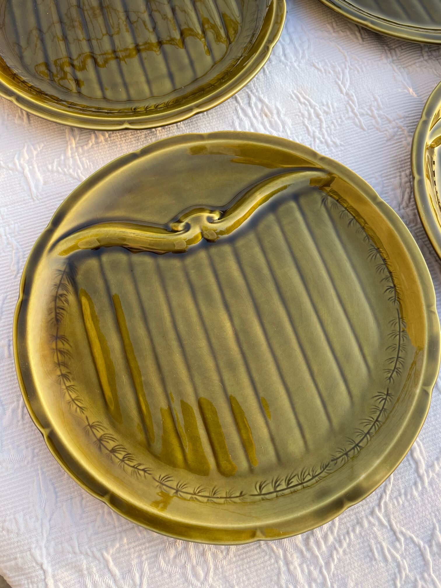 Gien asparagus ceramic service