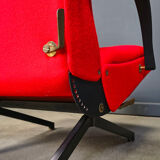 Fauteuil lounge P40 vintage par Osvaldo Borsani pour Tecno, années 1960.