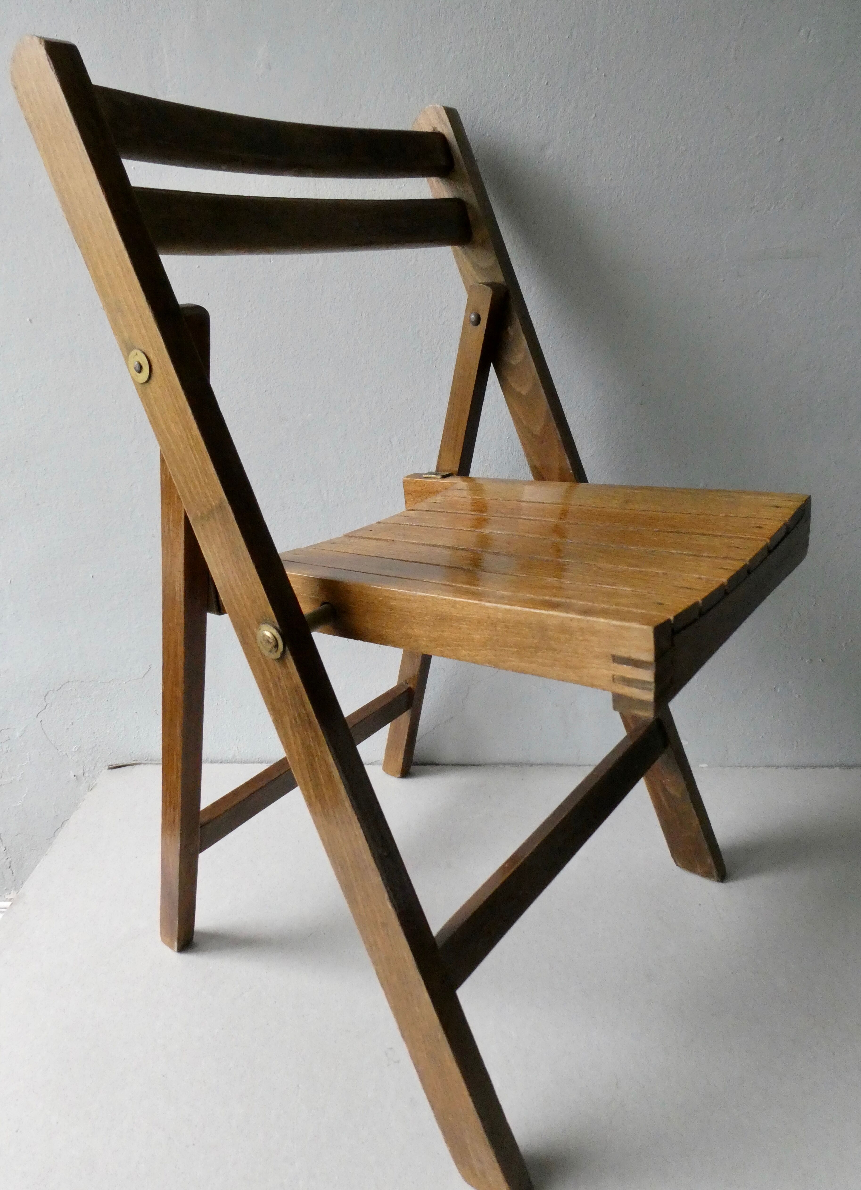 Child chair, wooden, folding, 70s