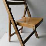Child chair, wooden, folding, 70s