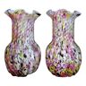 Vases verre coloré