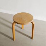 Vintage Original Mid Century Wooden "Stool 60" by Alvar Aalto, 1940s