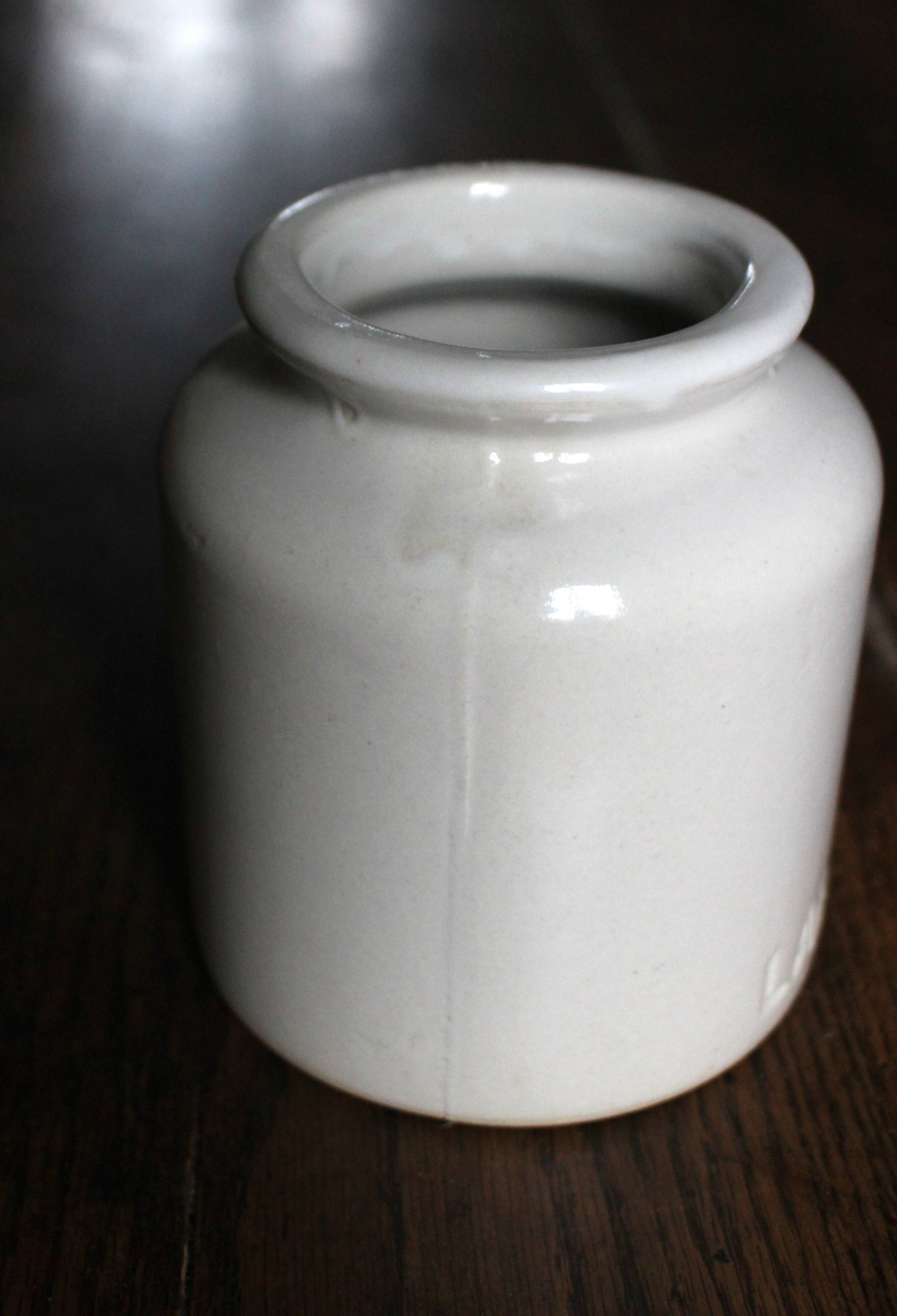 Glazed stoneware vase pot Lab-Lagny vintage