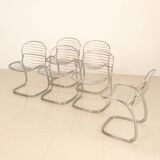 Set of 6 "Sabrina" chairs by Gastone Rinaldi for Rima 70's