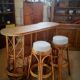 Rattan bar