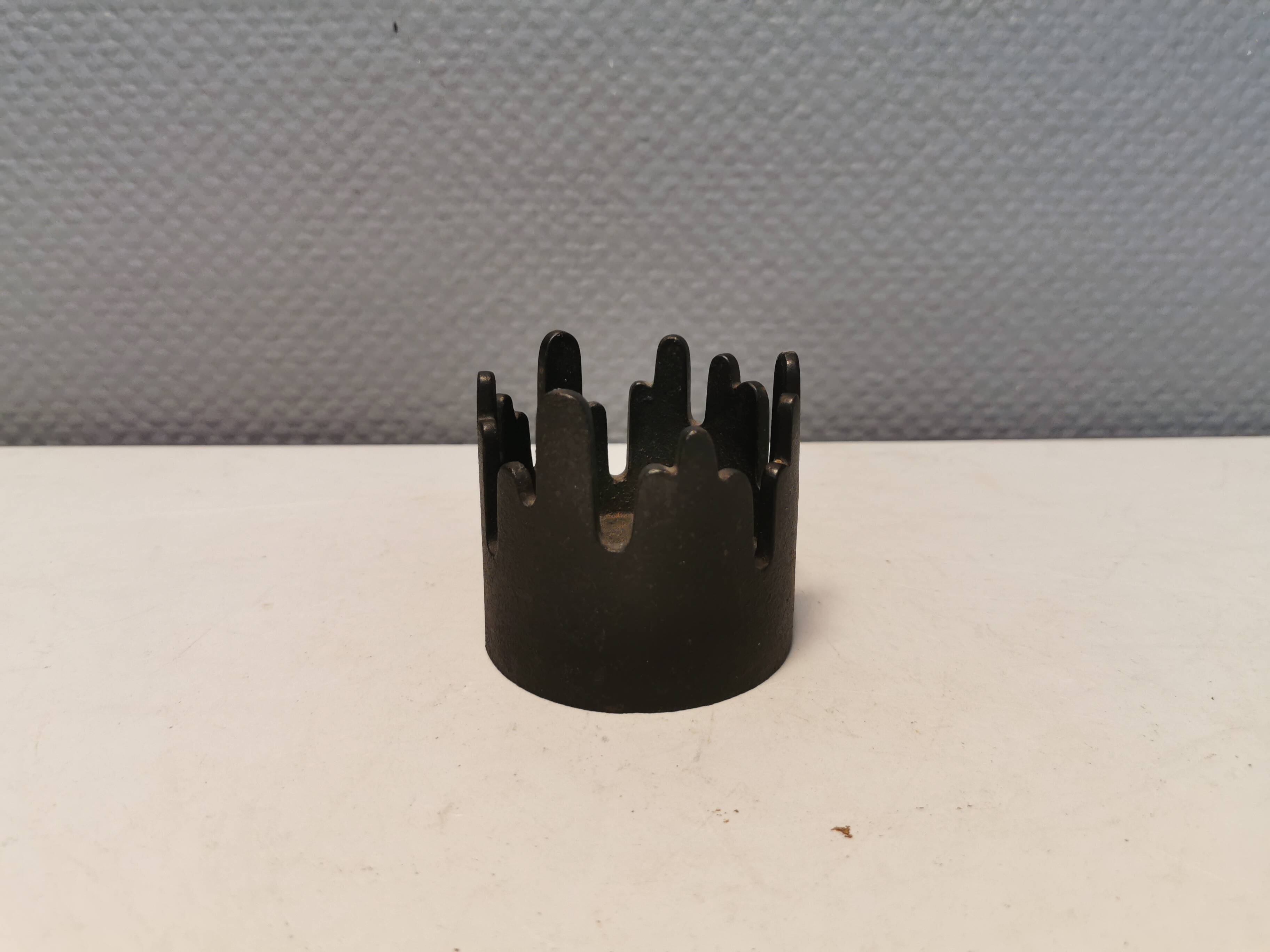 Candleholder made of cast iron, called Summit, Denmark 1970s