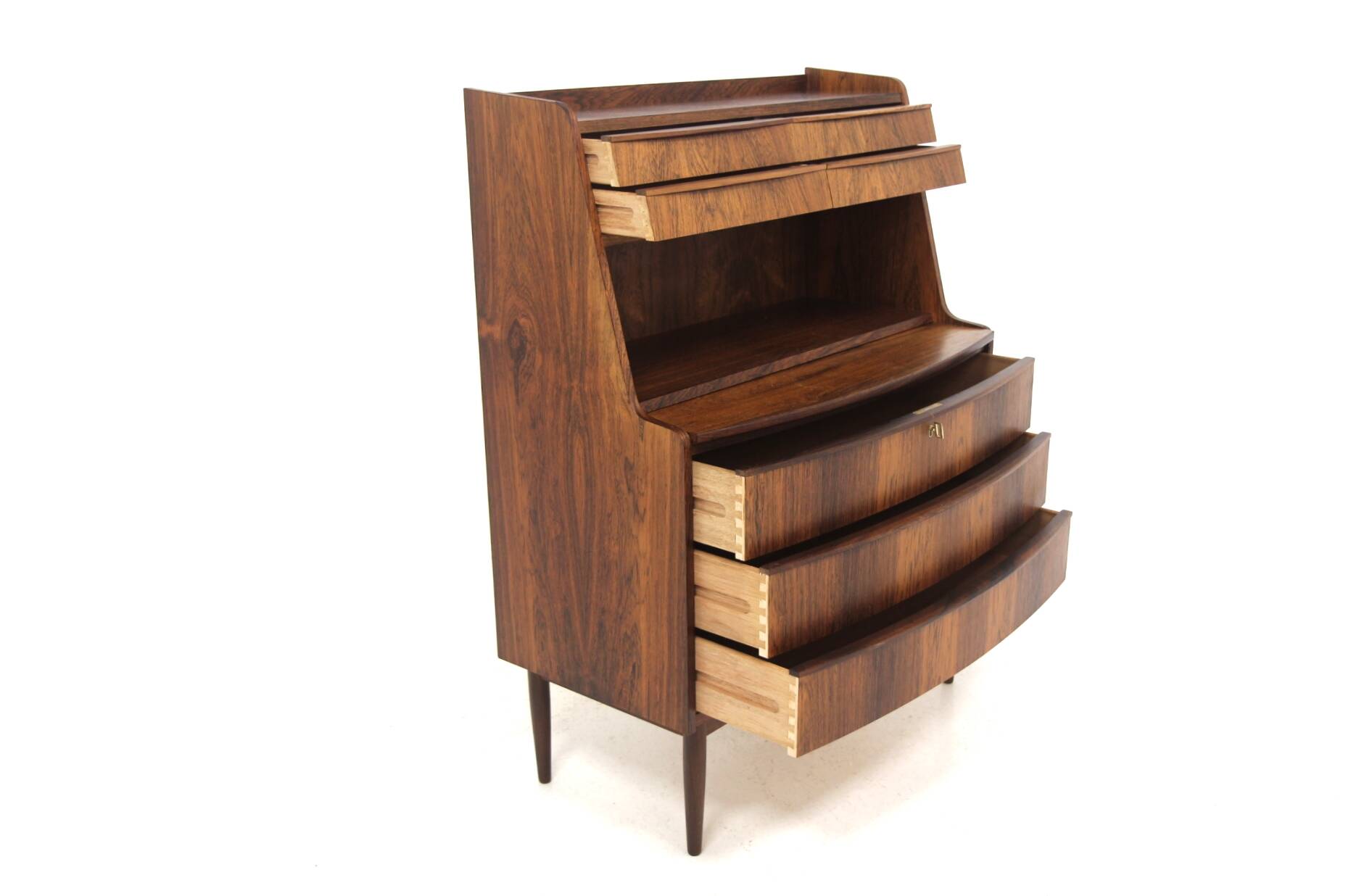 Scandinavian secretary in rosewood, Sweden, 1960