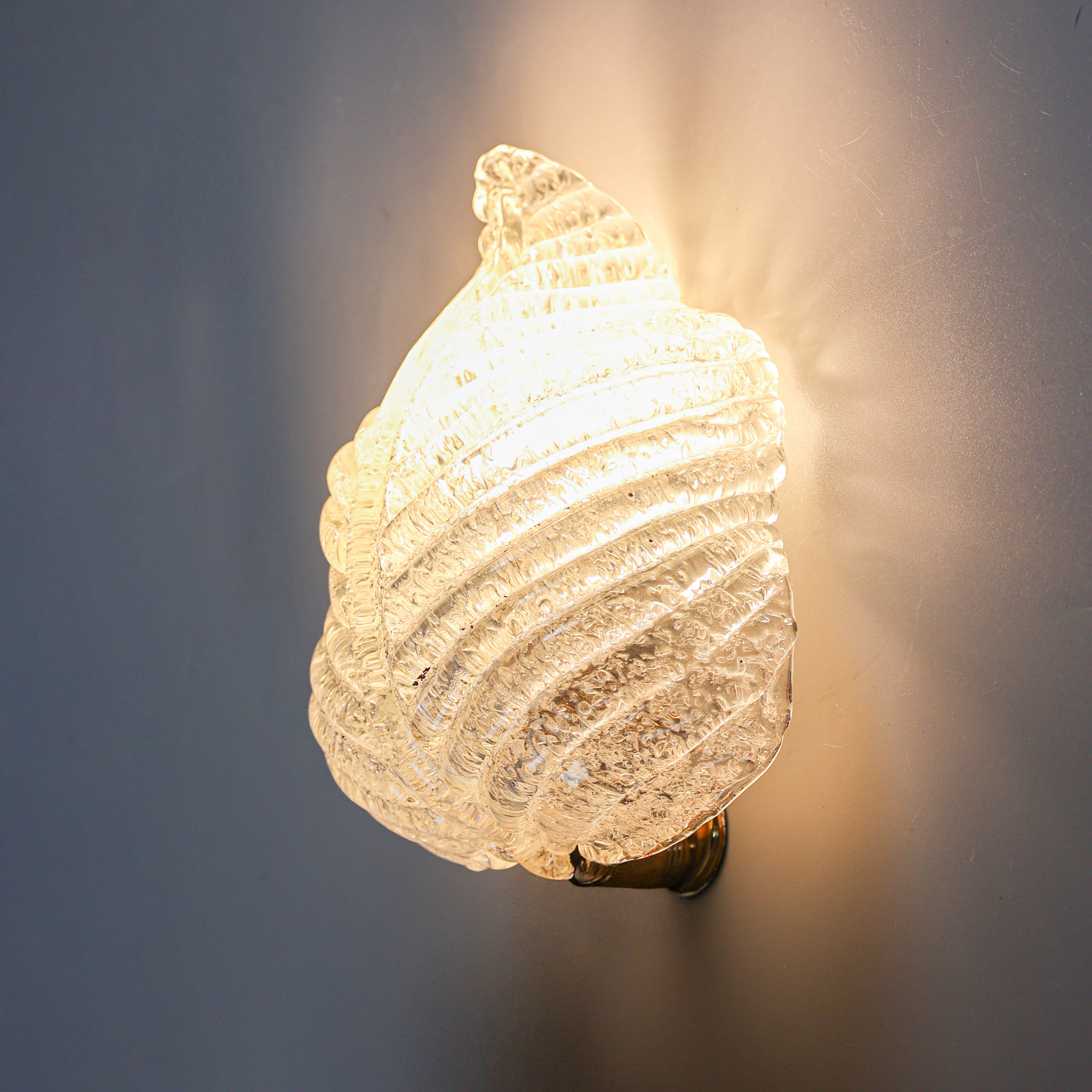Vintage sconce by Barovier & Toso, 1940s.