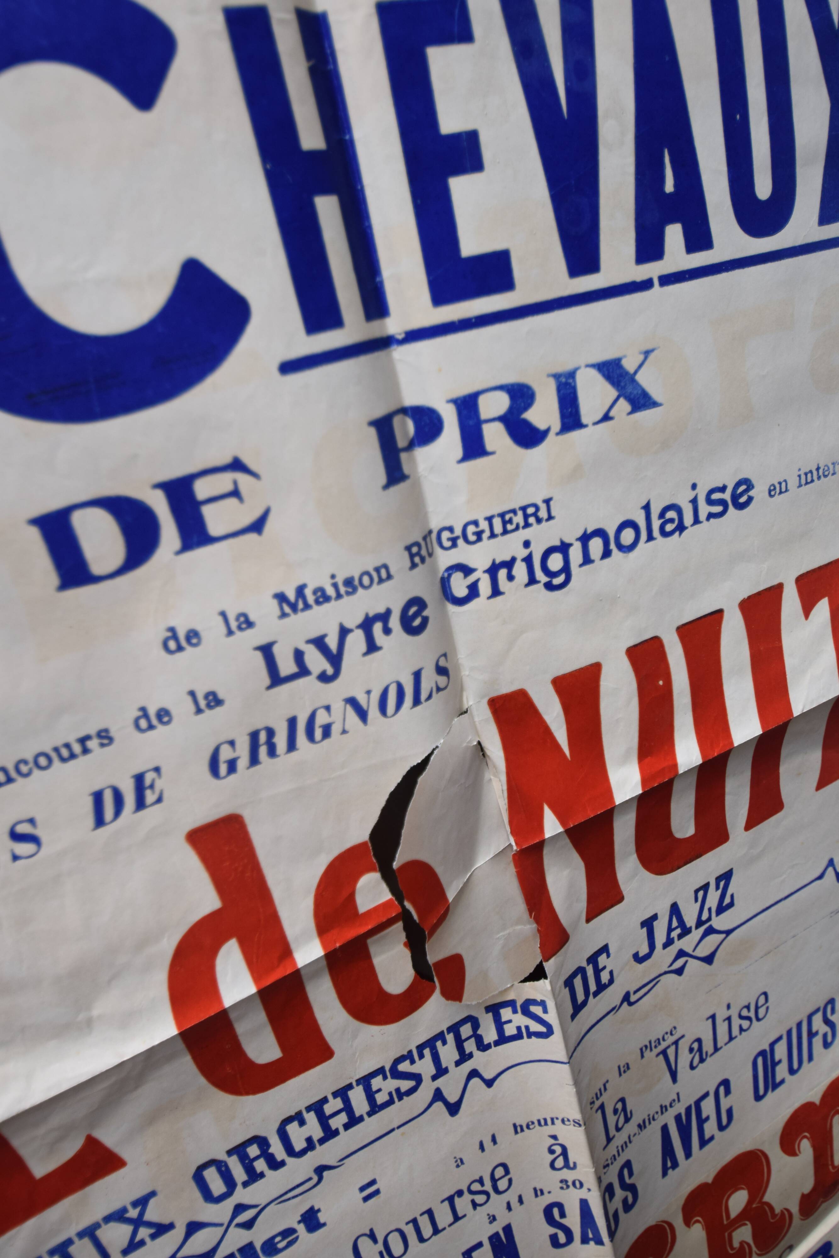 Poster "Feasts of St. Peter" - City of Grignols - 1935