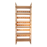 Double folding bookseller shelves from the 1960s.
