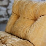 Vintage "Pixi" style armchair in velvet and chrome, 1970