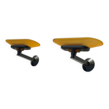 Paire d' appliques Arteluce Jill de Perry King, Mira & Arnaldi. Vintage 80s